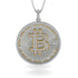 Bitcoin Diamond Round Pendant - Easton No. 3